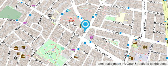 מפת הגעה אל דורון פסקינו המרכז לתוספות שיער