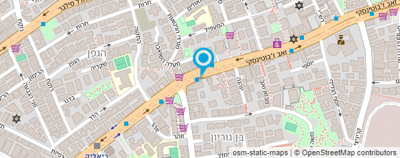 מפת הגעה אל דורון פסקינו המרכז לתוספות שיער.