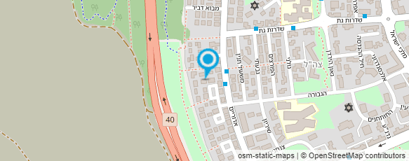 מפת הגעה אל יובל עיצוב שיער