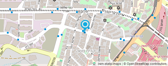 מפת הגעה אל מינימרקט קרית משה