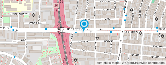 מפת הגעה אל שלמה רודה עיצוב שיער