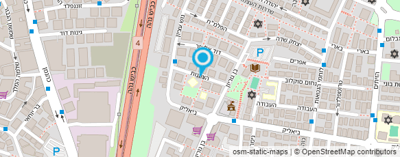 מפת הגעה אל גן חבצלת