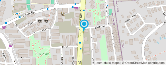 מפת הגעה אל אורן דלל עיצוב שיער