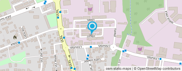 מפת הגעה אל מסגריית ויצמן