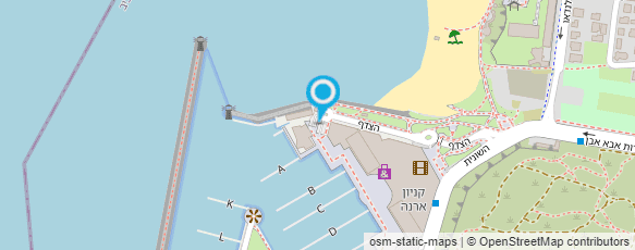 מפת הגעה אל bluewave בית הספר לשייט