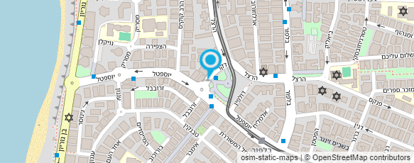 מפת הגעה אל מספרת  O'delia מספרה לנשים