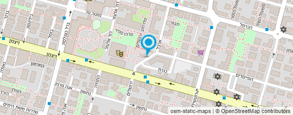 מפת הגעה אל חנות למידות גדולות - עודפים