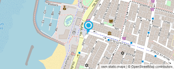 מפת הגעה אל גורדון בלקוני Gordon balcony