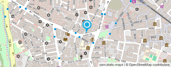 מפת הגעה אל סופר בן יהודה