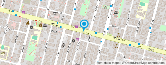 מפת הגעה אל אריאל עיצוב שיער