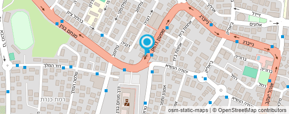 מפת הגעה אל איריס רז עיצוב שיער