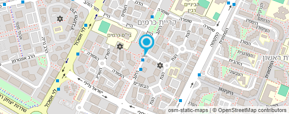 מפת הגעה אל אושרת משעל שמלות ערב וכלה