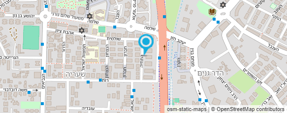 מפת הגעה אל רועי מזרחי עיצוב שיער