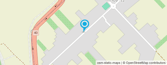 מפת הגעה אל א א מרכז הזכוכית