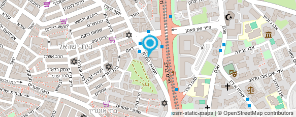 מפת הגעה אל בריכת נוות ישראל