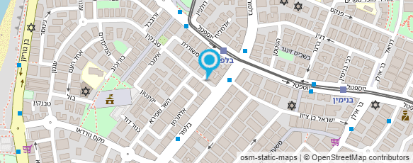 מפת הגעה אל אלירן דוידוף - עיצוב שיער