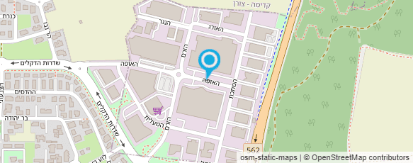 מפת הגעה אל היכל הספורט