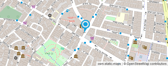 מפת הגעה אל דורון פסקינו המרכז לתוספות שיער