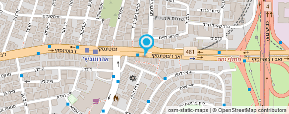 מפת הגעה אל פיצה גולדה