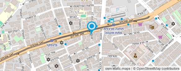 מפת הגעה אל מוניות רונן