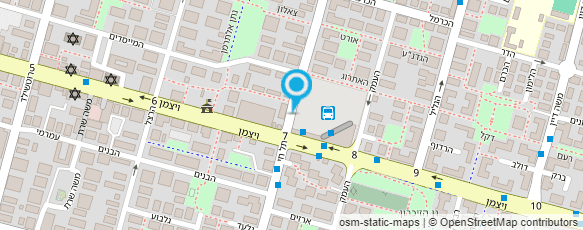 מפת הגעה אל המספרה - אבירם כהן