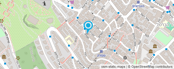 מפת הגעה אל ר. דנטס - שרותי ביטוח