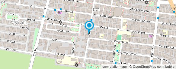 מפת הגעה אל קו חם ליולדת