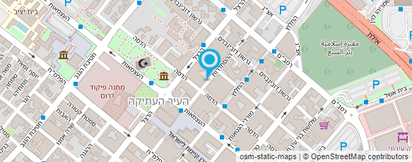 מפת הגעה אל סטודיו פוזות צילום ארועים