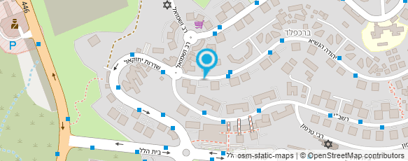 מפת הגעה אל חסד לאברהם ויהודית-רהיטי תינוקות