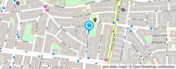 מפת הגעה אל עו"ד רוזנבאום בנימין