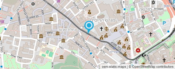 מפת הגעה אל ג'רוזלם טורס Jerusalem Tours