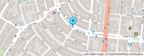 מפת הגעה אל עו"ד שוורצמן שירלי