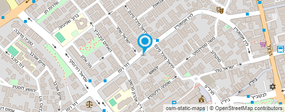 מפת הגעה אל עו"ד אבניאל רונן - ביטוח לאומי