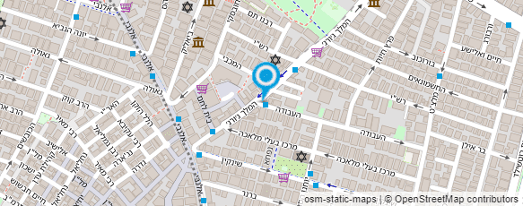 מפת הגעה אל אנה בלייב - Anna Nail Salon