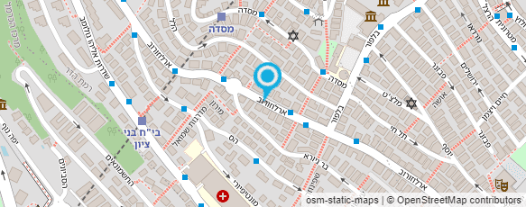 מפת הגעה אל ד. א חומרי בניין