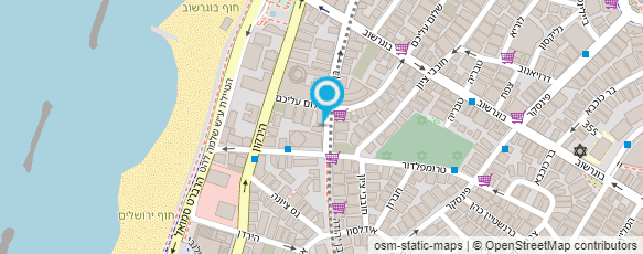 מפת הגעה אל ארומה תל אביב