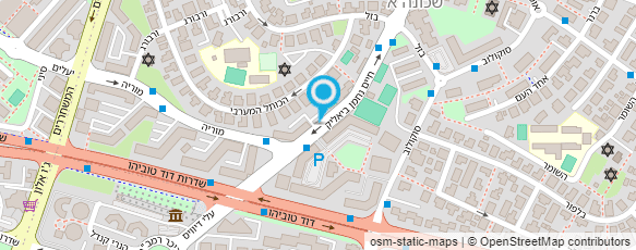 מפת הגעה אל מועדון הטניס א'