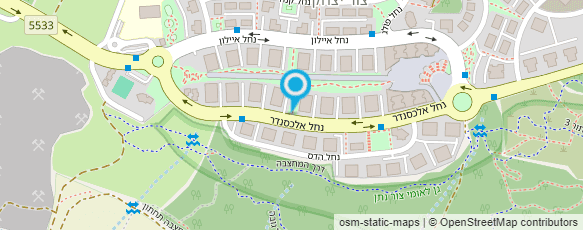 מפת הגעה אל דרך היופי צור יצחק