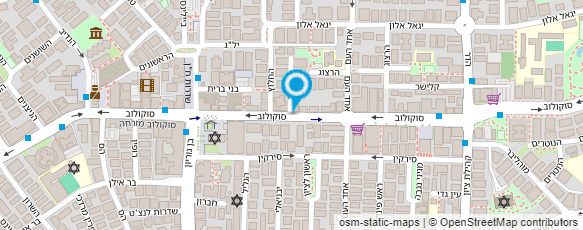 מפת הגעה אל סוקולוב 55