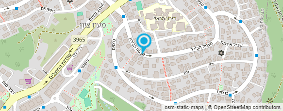 מפת הגעה אל איתמר אומנות העץ