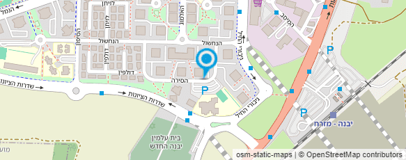 מפת הגעה אל שחר פוסלושני-שירותי ביובית