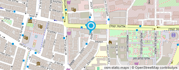 מפת הגעה אל בית ספר לבלט קלאסי