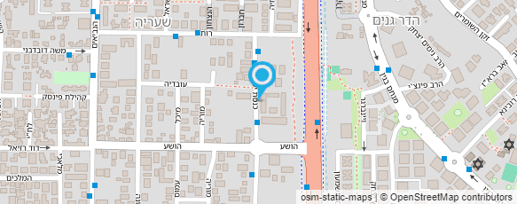 מפת הגעה אל משפחתון הקטנטנים של פוריה