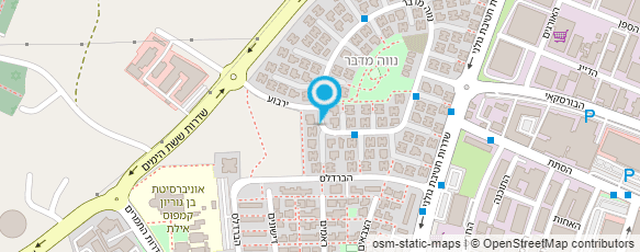 מפת הגעה אל מישר פיקוח וניהול פרויקטים