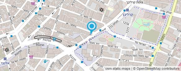 מפת הגעה אל Green market - האחים קיינוב