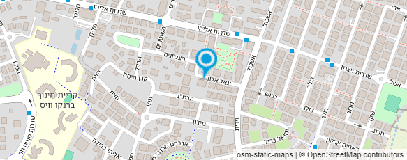 מפת הגעה אל מיכל בר-הירשפלד טיפול בעזרת בע"ח לילדים