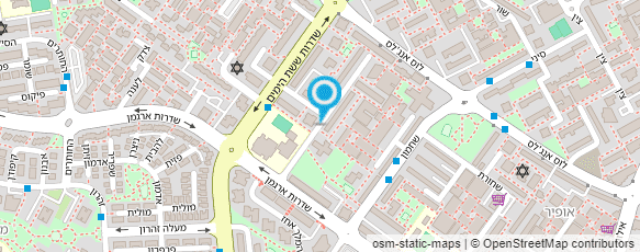 מפת הגעה אל בית ספר לעיצוב גבות Zizel