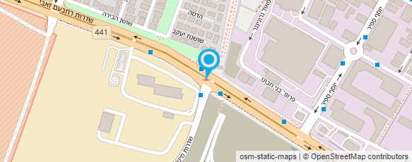 מפת הגעה אל הרשות הארצית לכבאות והצלה