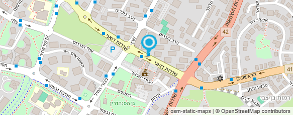 מפת הגעה אל הרשות הארצית לכבאות והצלה