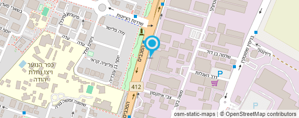 מפת הגעה אל יוטק ס.ר בע"מ